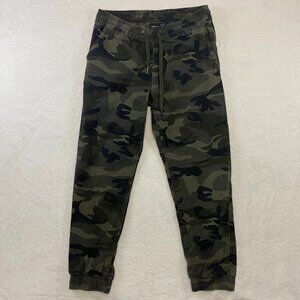 Tattoo Camo Jogger Drawstring Pants Size Medium